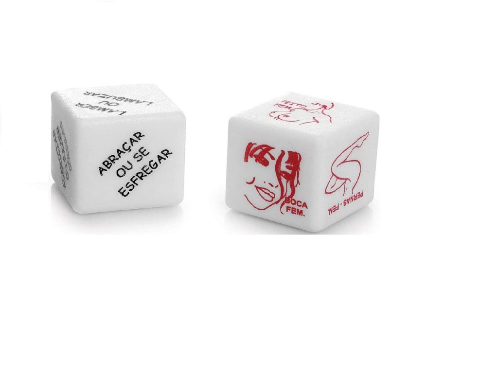 ºDados Toque do Cupido SÓ PARA ELAS 2 unidades,