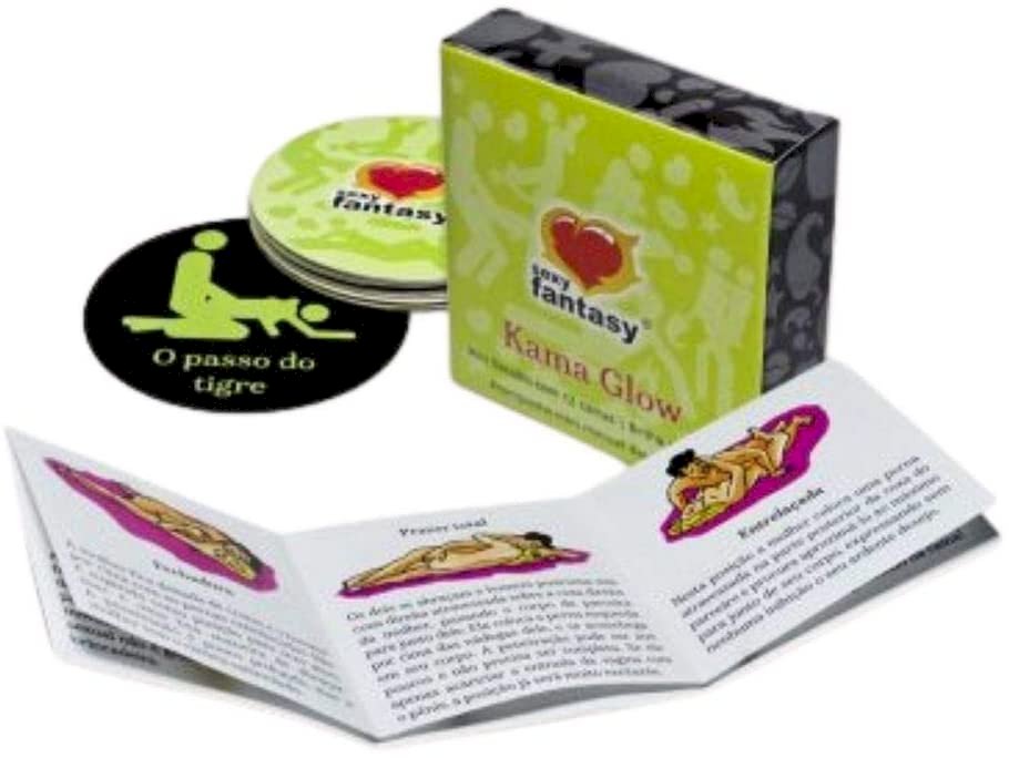 ºMini Baralho KAMA GLOW Brilha No Escuro Sexy Fantasy
