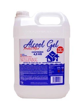 Álcool gel 4,5 Litros 
