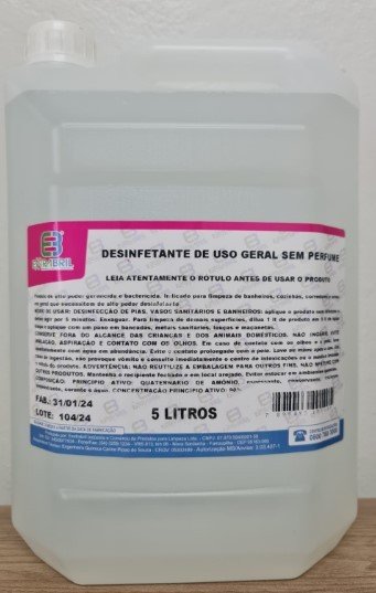 Desinfetante Uso Geral  Neutro  5 Litros
