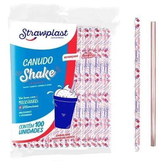 Canudo Shake 8mm