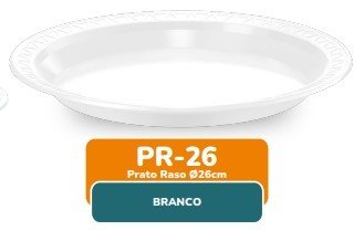 Prato 26 cm Minasplast 