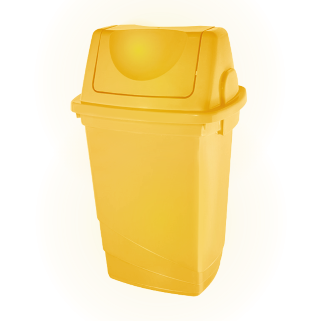 Lixeira  Amarelo 30 litros 