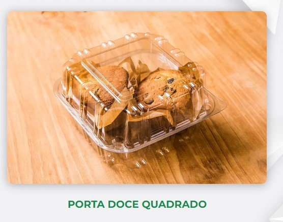 H - 14 Porta Doce Quadrado