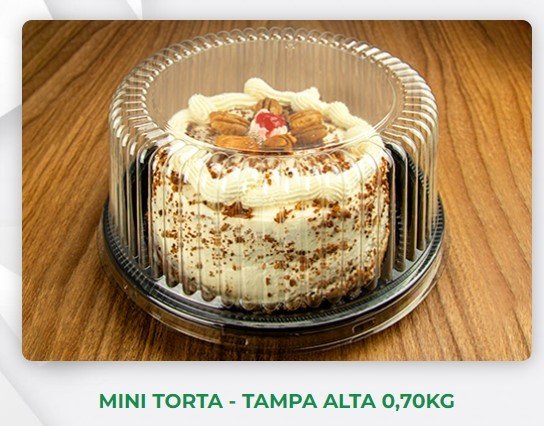 H - 32 BPR Mini Torta - tampa alta 0.70kG