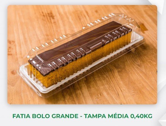 H - 63 MPR Fatia  Bolo Grande - Tampa Média 0.40KG