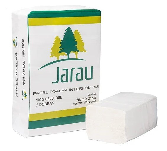 Toalha  20 X 21 Jarau 100% Celulose 2 Dobras