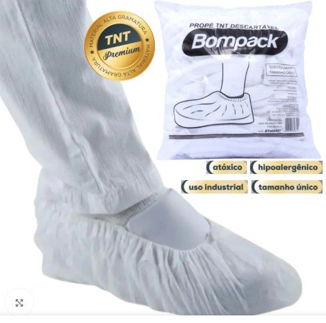 Propé Bompack TNT Branco c/ Elástico 100UN 