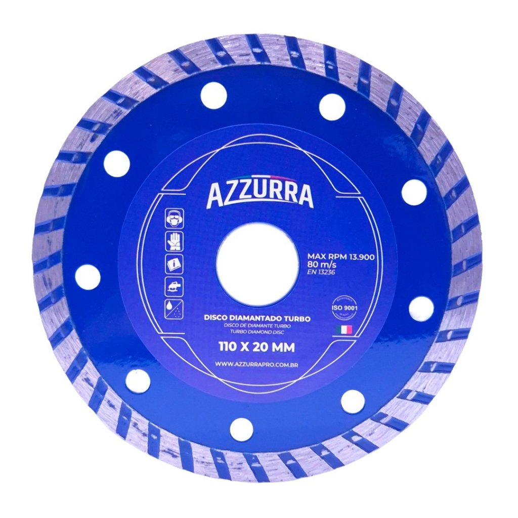 DISCO DIAMANTADO AZZURRA 110X20 TURBO