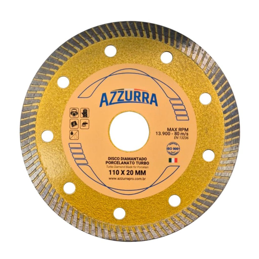 DISCO DIAMANTADO AZZURRA 110X20 PORCELANATO TURBO