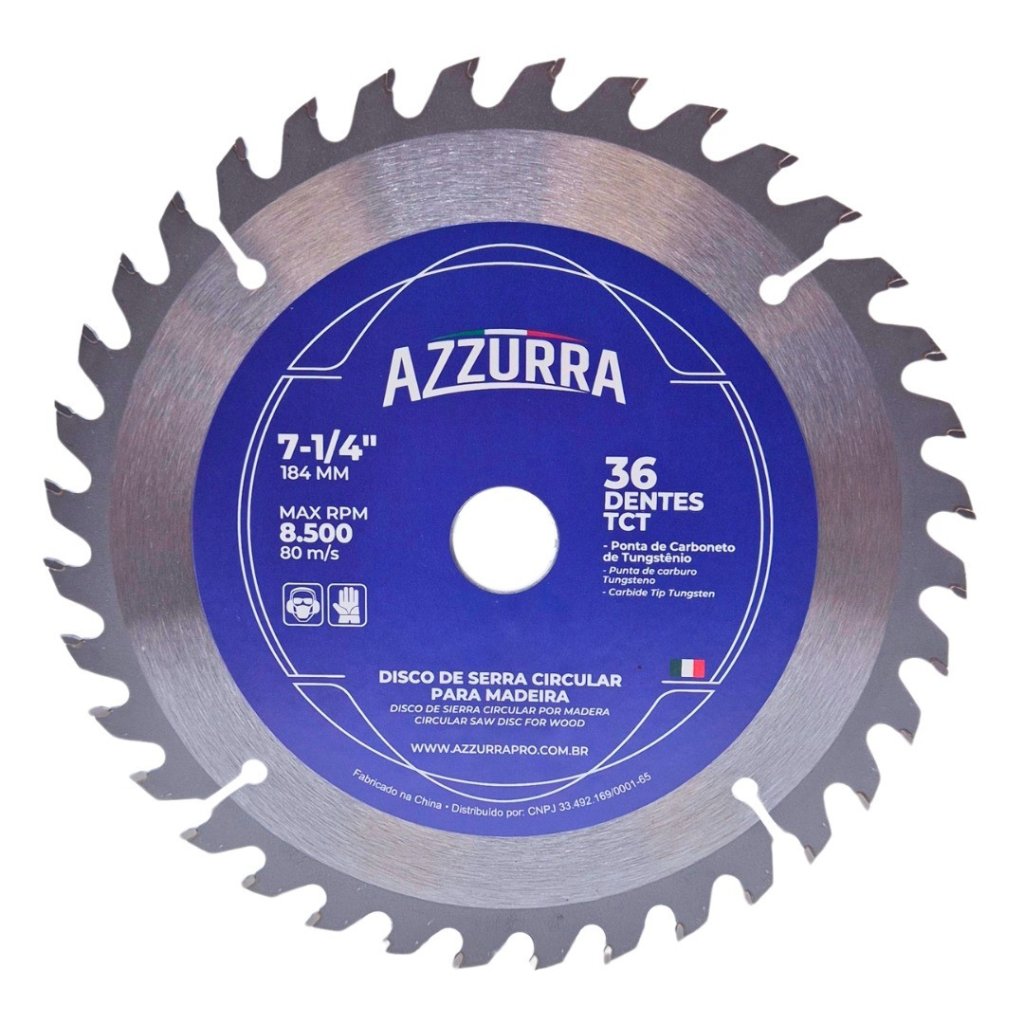 DISCO SERRA VIDEA AZZURRA 7.1/4 X 36 DENTES