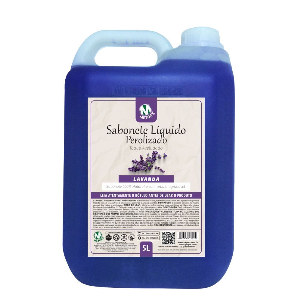 MEYOR'S SABONETE LÍQUIDO PEROLIZADO LAVANDA