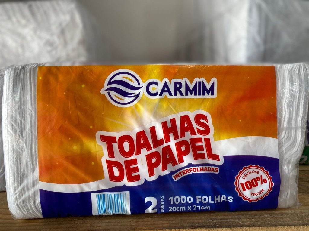 TOALHA DE PAPEL CARMIM INTERFOLHADO 100% CELULOSE