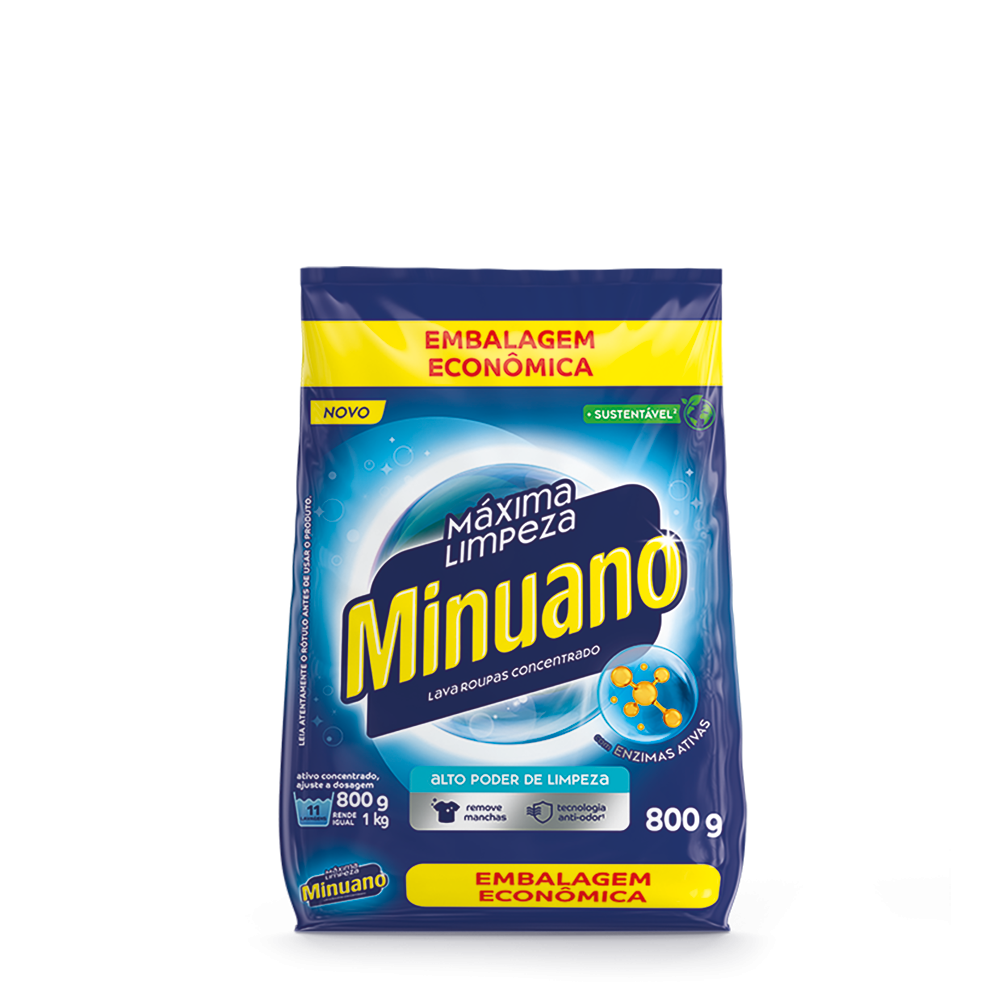 LAVA ROUPAS MINUANO MÁXIMA LIMPEZA - 400G
