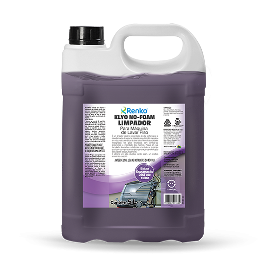 Klyo No Foam – Limpador para Máquinas de Lavar Pisos 5 L