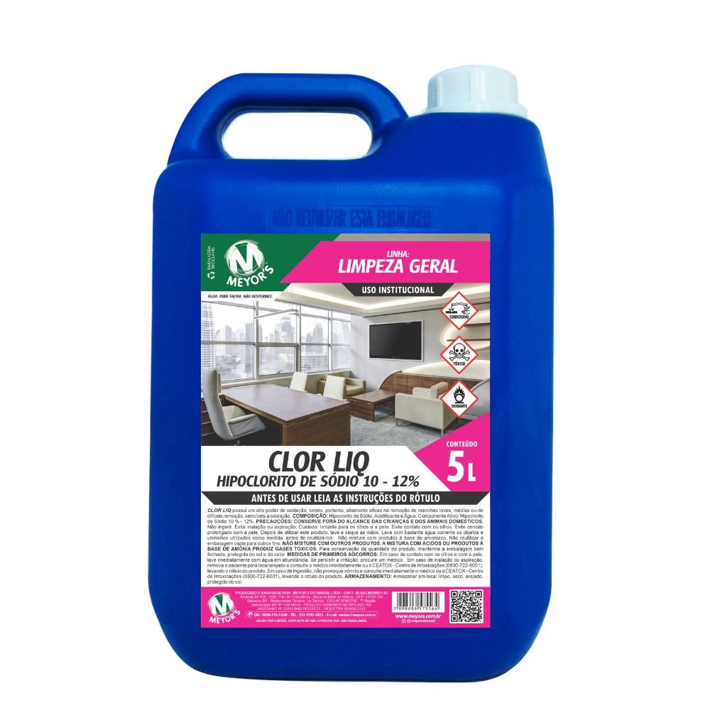 Clor Líquido Limpeza Geral – Meyor’s 5 L