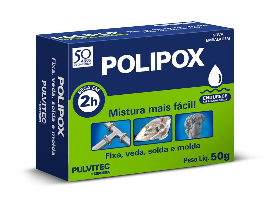 POLIPOX – MASSA EPÓXI 50G