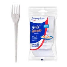 GARFO DESCARTÁVEL PEQUENO - STRAWPLAST
