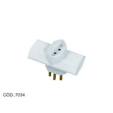 PLUGUE TIPO T 3 SAÍDAS - PLUZIE 