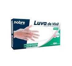 LUVA DESCARTÁVEL DE VINIL - NOBRE