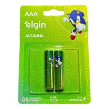 PILHA AAA ELGIN SONIC – 2 UNIDADES