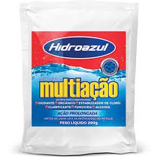 PASTILHA TRICOLOR MULTIAÇÃO DESINFETANTE PARA PISCINA HIDROAZUL  