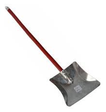 PÁ PARA LIXO GALVANIZADA COM CABO 60CM