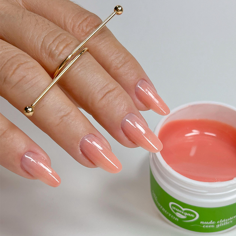 Gel Construtor Sou Vegan Nude Clássico com Glitter 20g