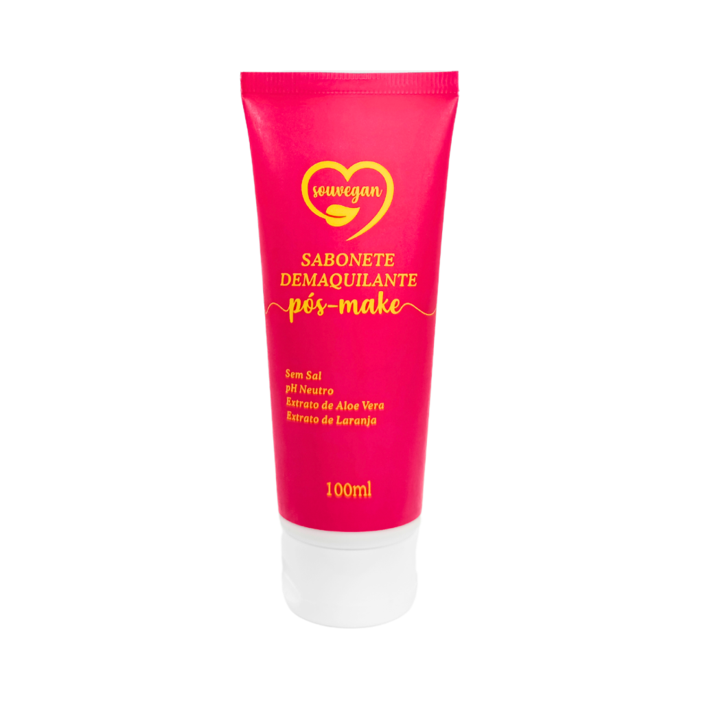 Sabonete Líquido Demaquilante Pós Make Sou Vegan