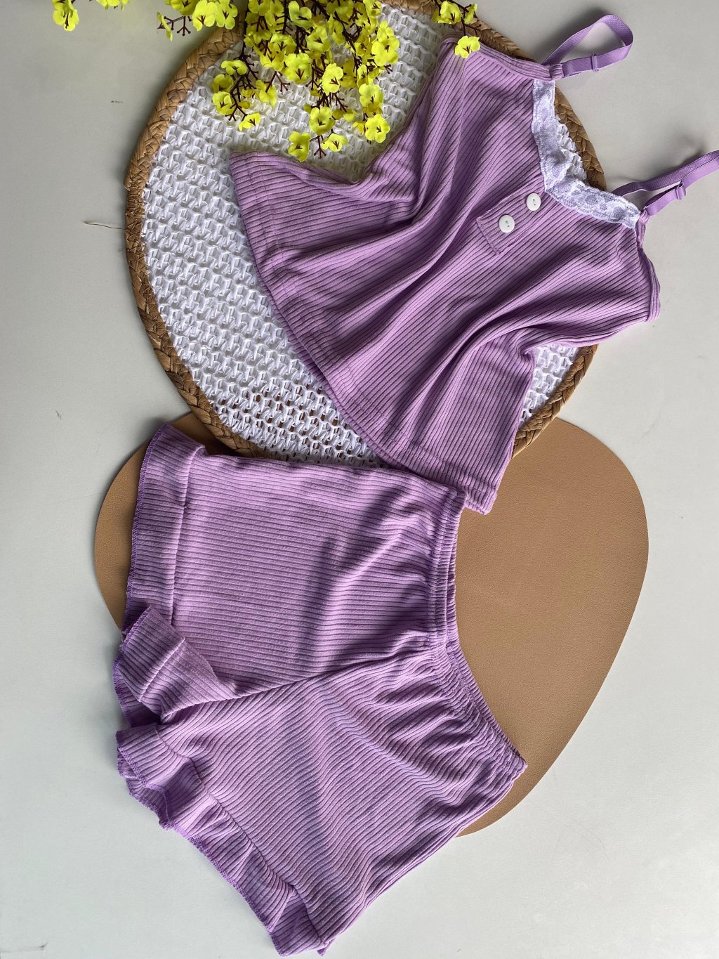 Baby-doll canelado infantil 