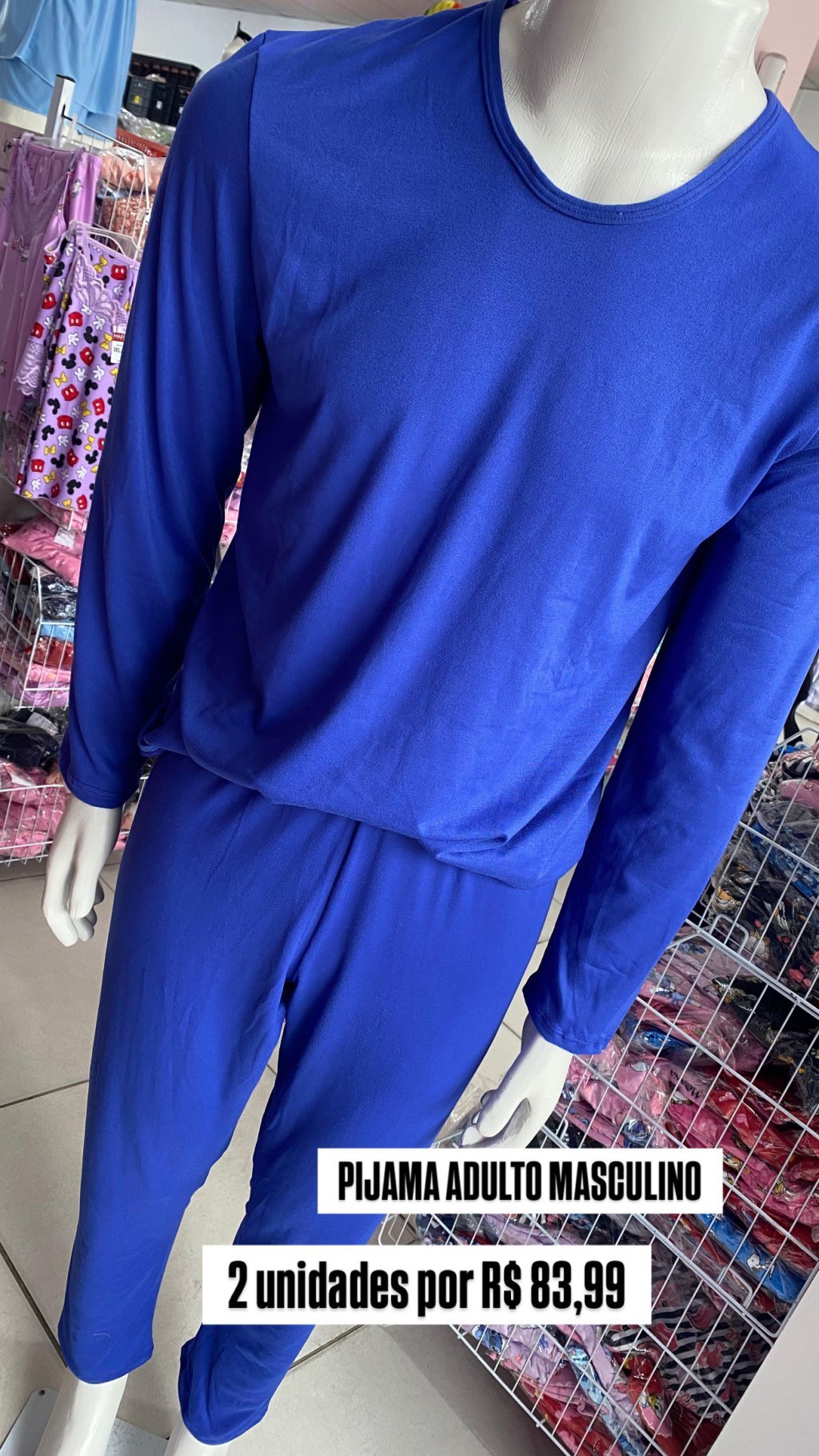 Kit 2 pijamas masculino 