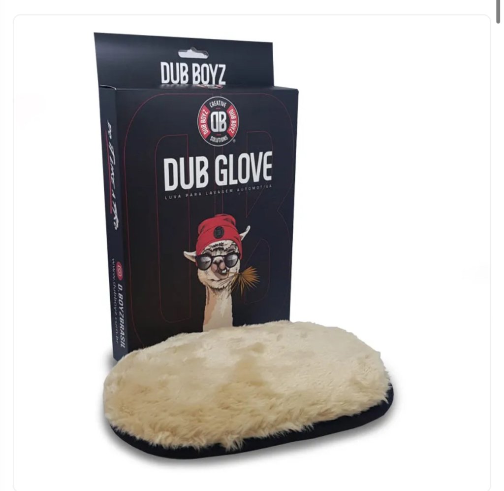Luva de Lã para Lavagem Dub Boyz Dub Glove - Super Macia