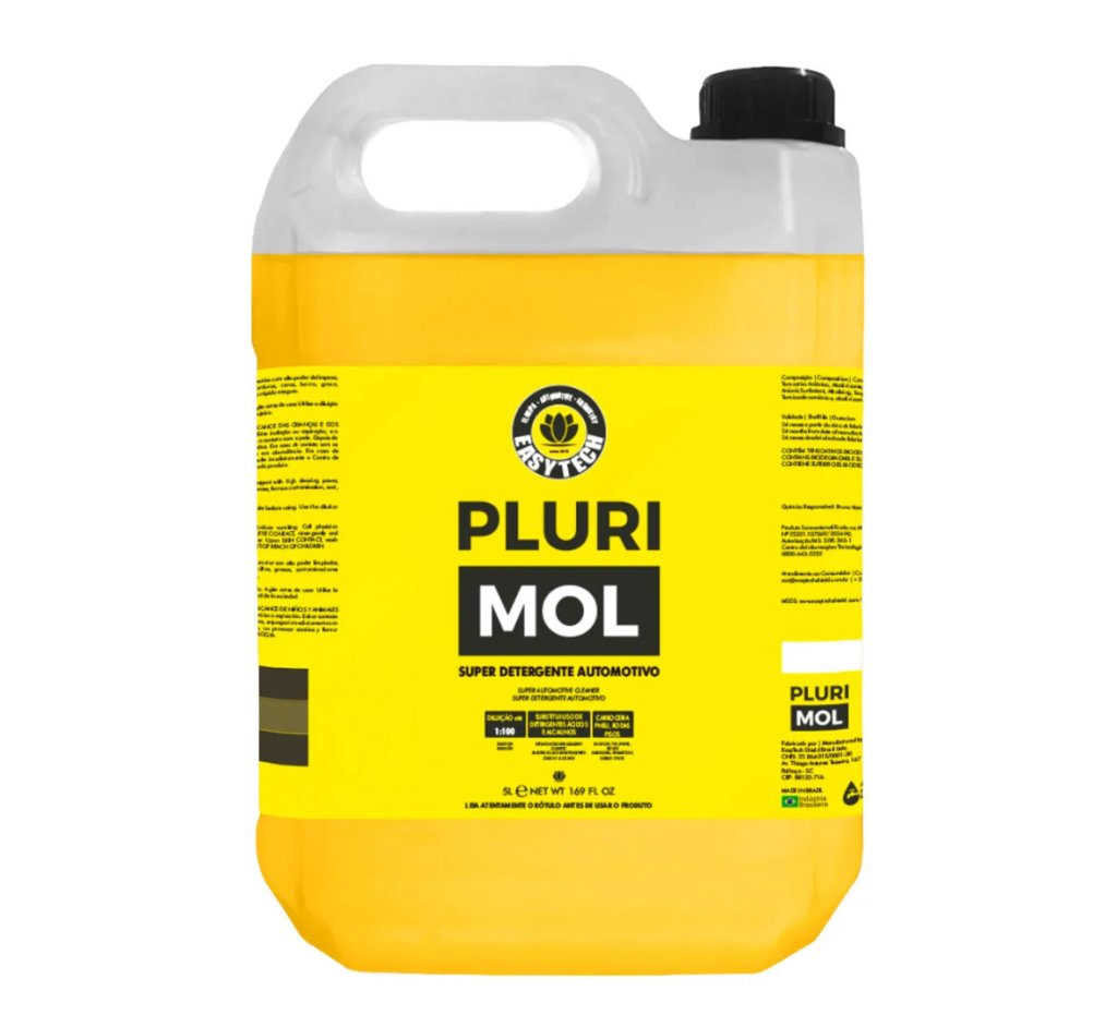 PLURI MOL Super Detergente Automotivo - EasyTech (5 Litros) Diluição até 1:100