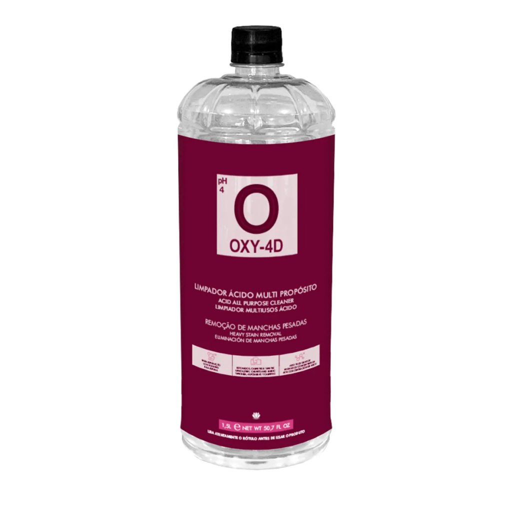 OXY 4D -Tira Manchas Concentrado com Peróxido de Hidrogênio - EasyTech (1,5 L) Diluição: Até 1:50
