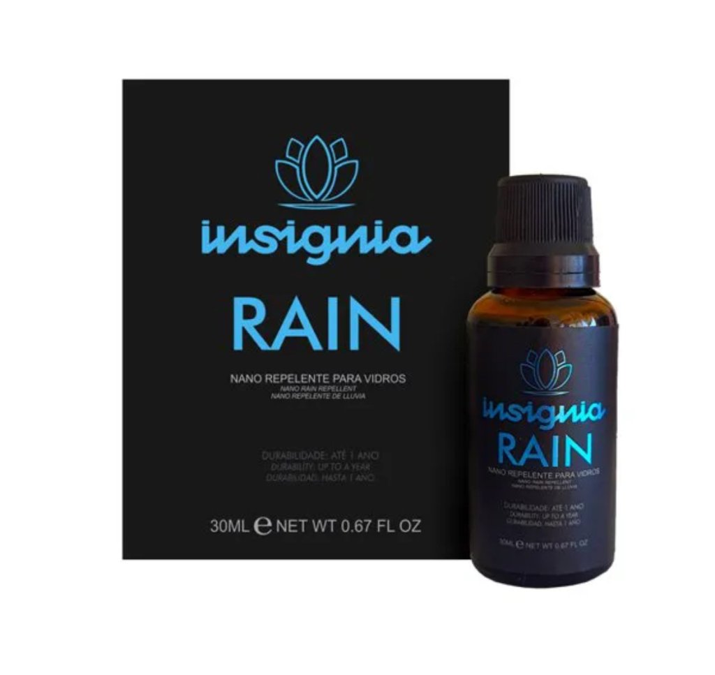 Insignia Rain - Repelente de Chuva para Para-brisa - Até 1 ano de Proteção - EasyTech (30ml)