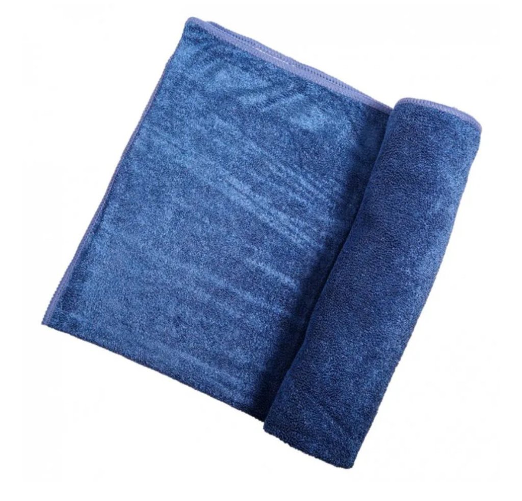 Toalha de Microfibra AZUL para Secagem 350GSM - Vonixx (50cm x 90cm)