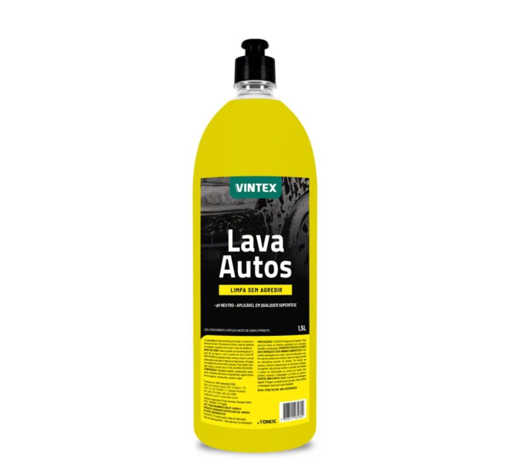 Lava Autos - Shampoo Automotivo - Vintex (1,5 L) Diluição 1:40