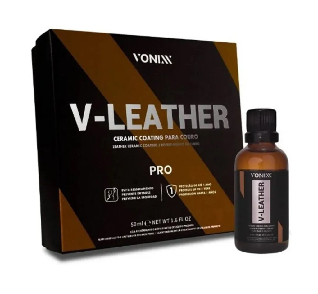 V LEATHER PRO Ceramic Coating para Couro - Vonixx (50ml)