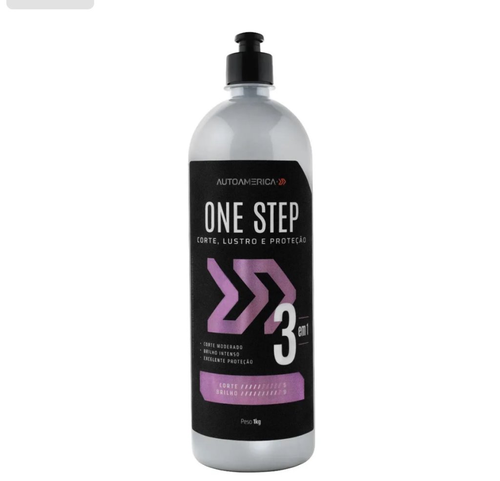 Composto Polidor 3 em 1 One Step Corte Lustro e Proteção - Autoamerica (1kg)