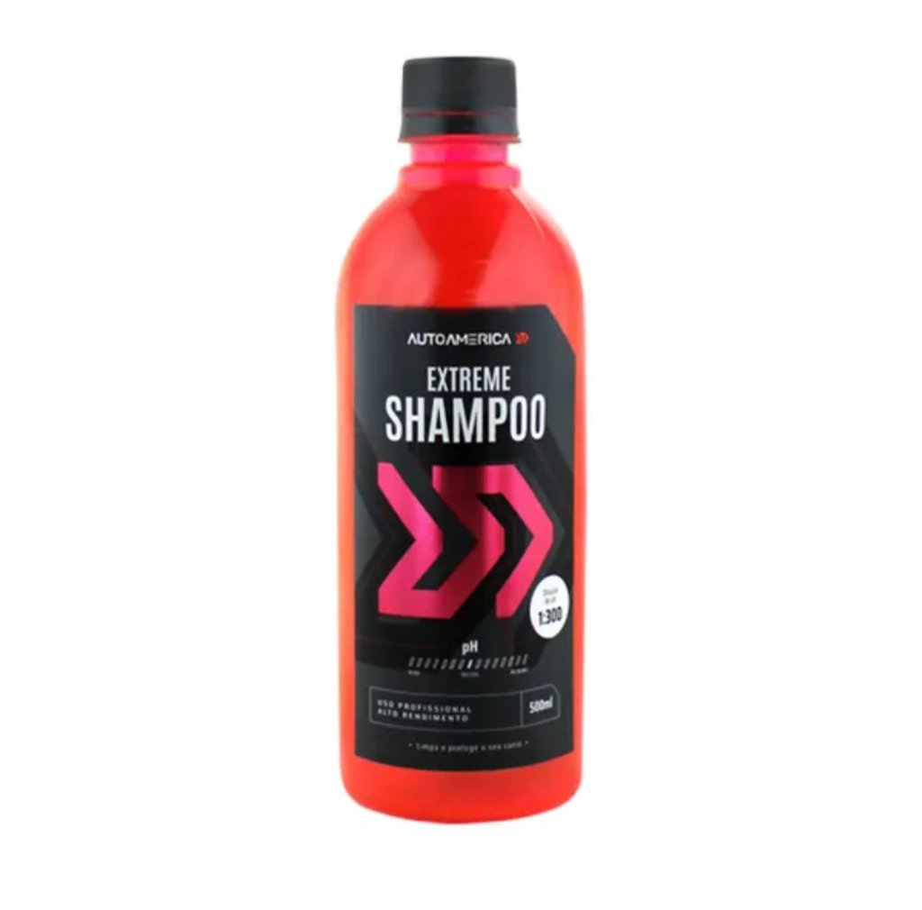 Shampoo Neutro Extreme Hiper Concentrado Autoamerica (500ml) Diluição: 1:300
