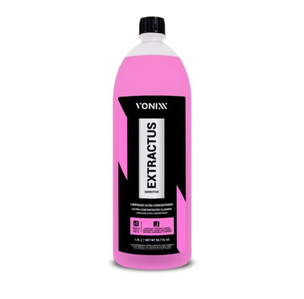Extractus Sensitive - Limpador Ultra Concentrado para Tecidos Delicados e de Fibras Naturais - Vonixx (1,5L)