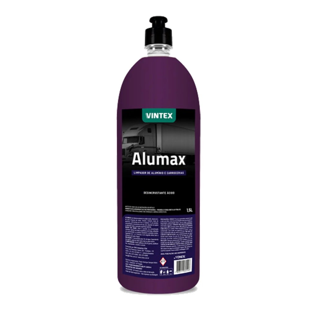 Alumax - Limpador de Alumínio e Carrocerias - Vintex (1,5 L) Diluição 1:10