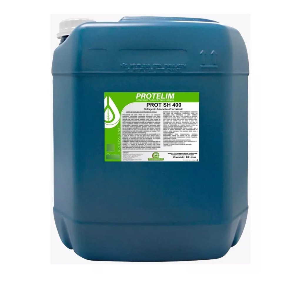 PROT SH400 Detergente Automotivo Neutro Concentrado - Protelim (20 Litros) Diluição: Até 1:50