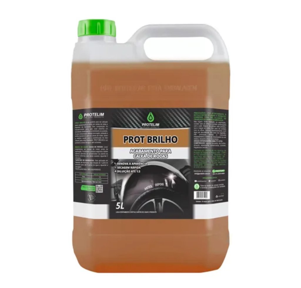 Prot Brilho Finalizador - Acabamento e Brilho em Caixa De Rodas Protelim (5 Litros)