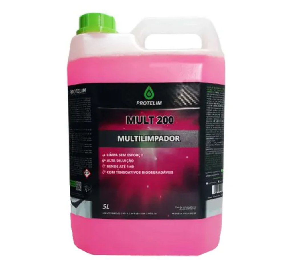 Prot Mult 200 - Desengraxante Alcalino Concentrado Protelim (5 Litros) Diluição: Até 1:50