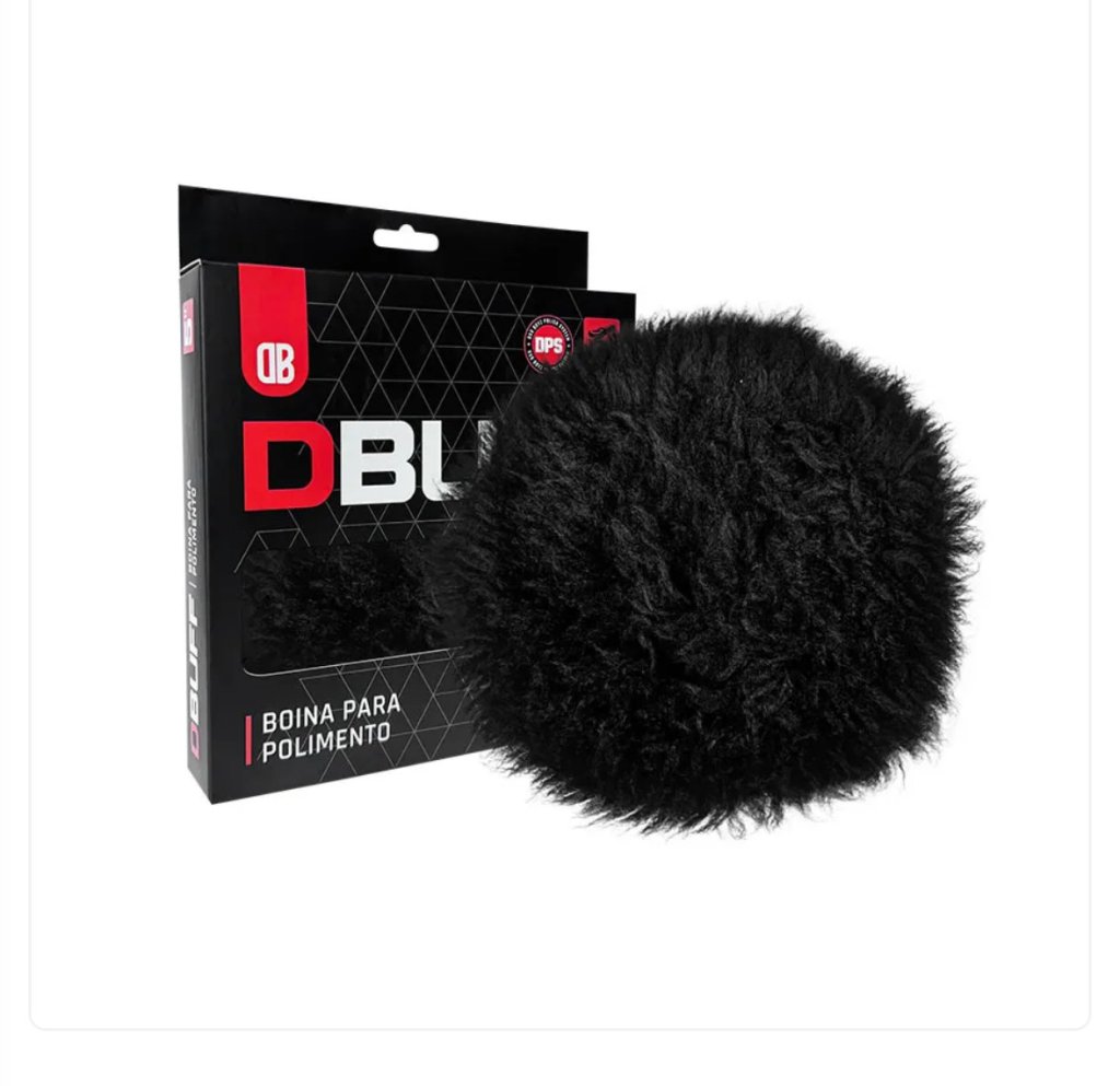 Boina de Lã Natural Preta Dub Boyz D BUFF para Corte Pesado - 5 Polegadas