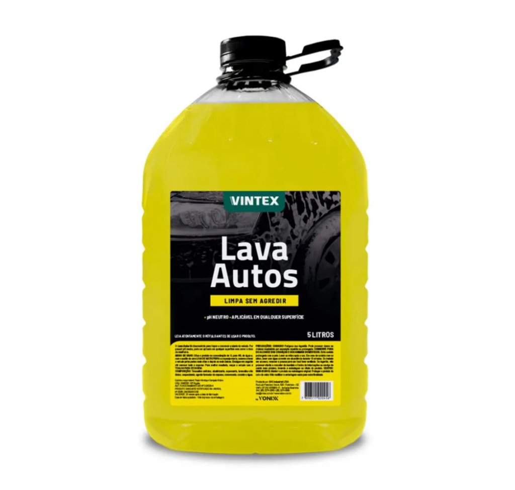 Lava Autos - Shampoo Automotivo - Vintex (5 Litros) Diluição 1:40