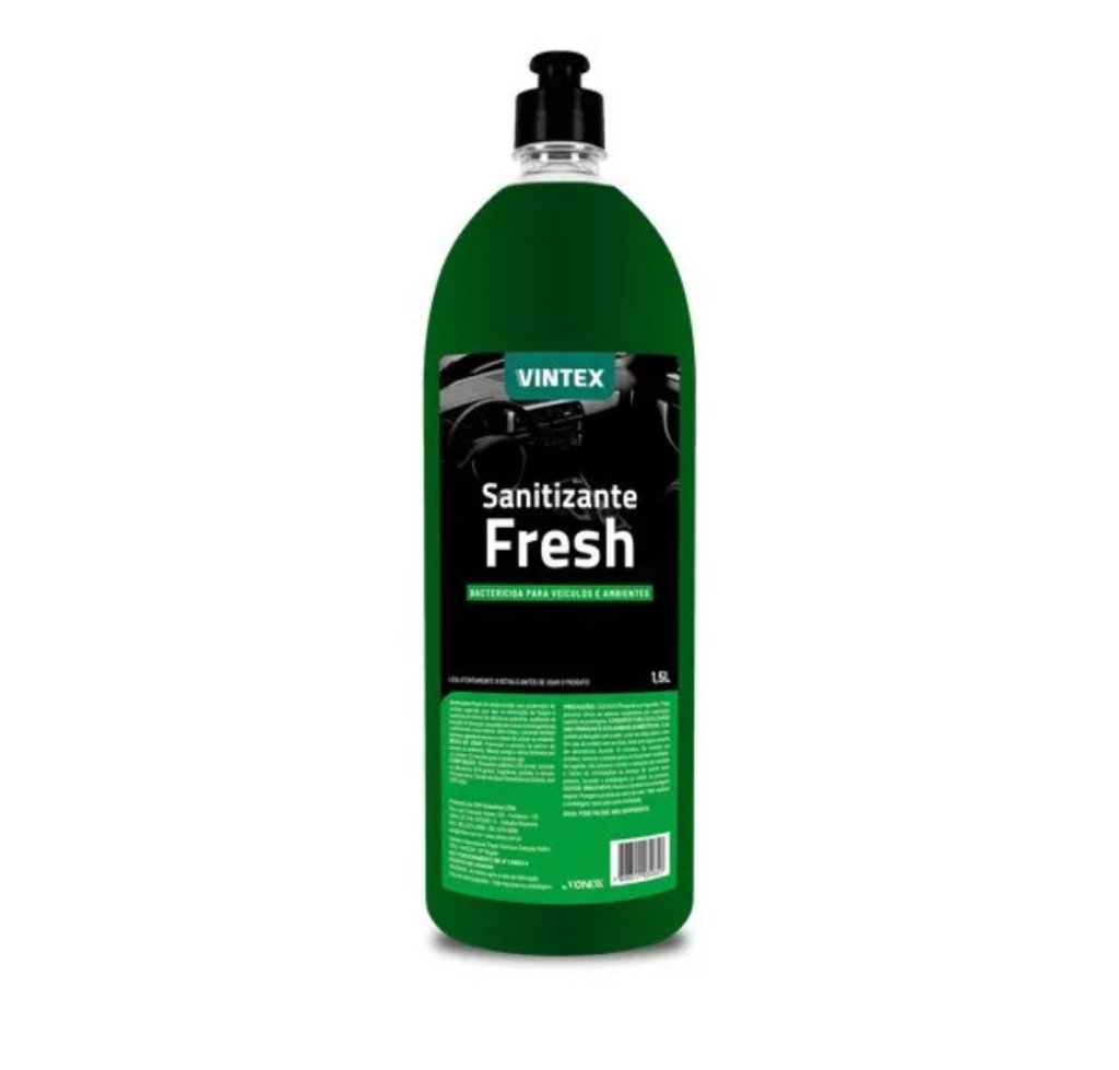 L) Sanitizante Fresh - Aromatizante Bactericida para Veículos e Ambientes - Vintex (1,5 L)