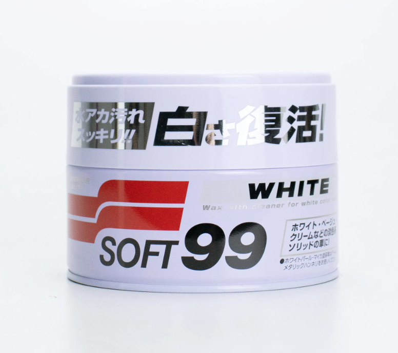 CERA CLEANER | WHITE | PARA CARROS BRANCOS E CLAROS 300gr SOFT99