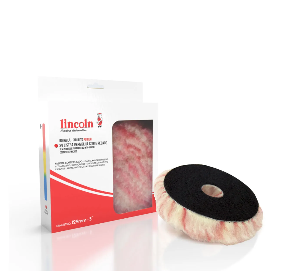 BOINA PIRULITO 5  POWER CORTE PESADO (LISTRA VERMELHA) SEM INTERFACE ROTO LINCOLN